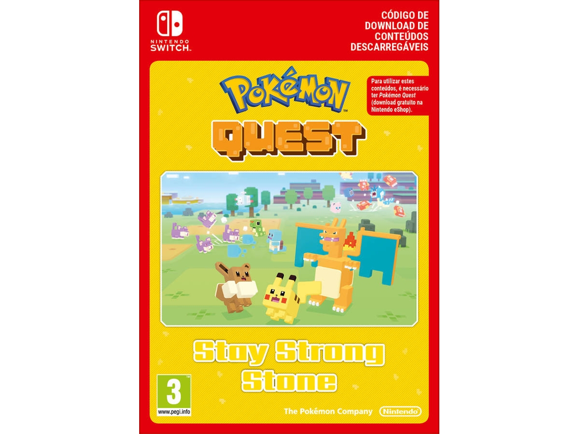 Cartão Nintendo Switch Pokémon Quest Stay Strong Stone (Formato Digital