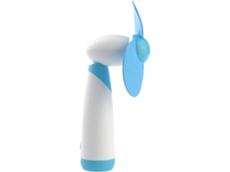 Mini Ventilador Portátil Com Bateria De Ventilador Pessoal Lâminas De Espuma Macia Alimentadas Para Casa E Viagens 2 Unidades Azul Lalamoli