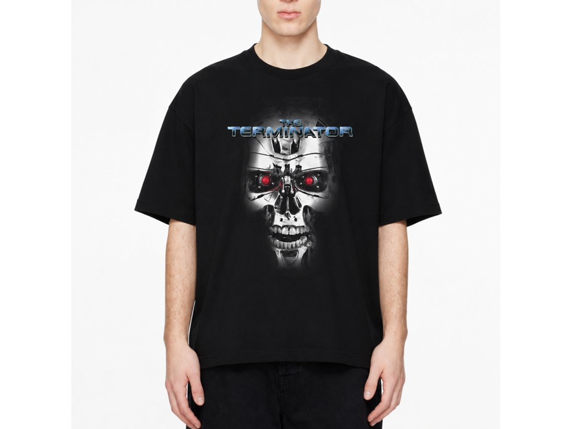 Rockinstone Terminator The Terminator Black Adult T-shirt Size:xxxl