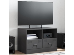 Vidaxl Móvel De Tv 67x39x44 Cm Aço Preto