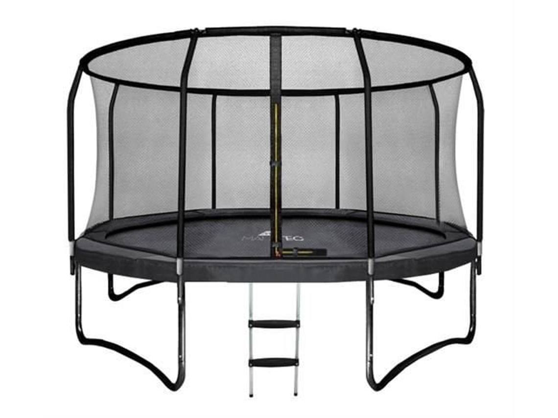 Cama Elástica 305 Cm Com Rede E Escada Até 150 Kg Preto B.active