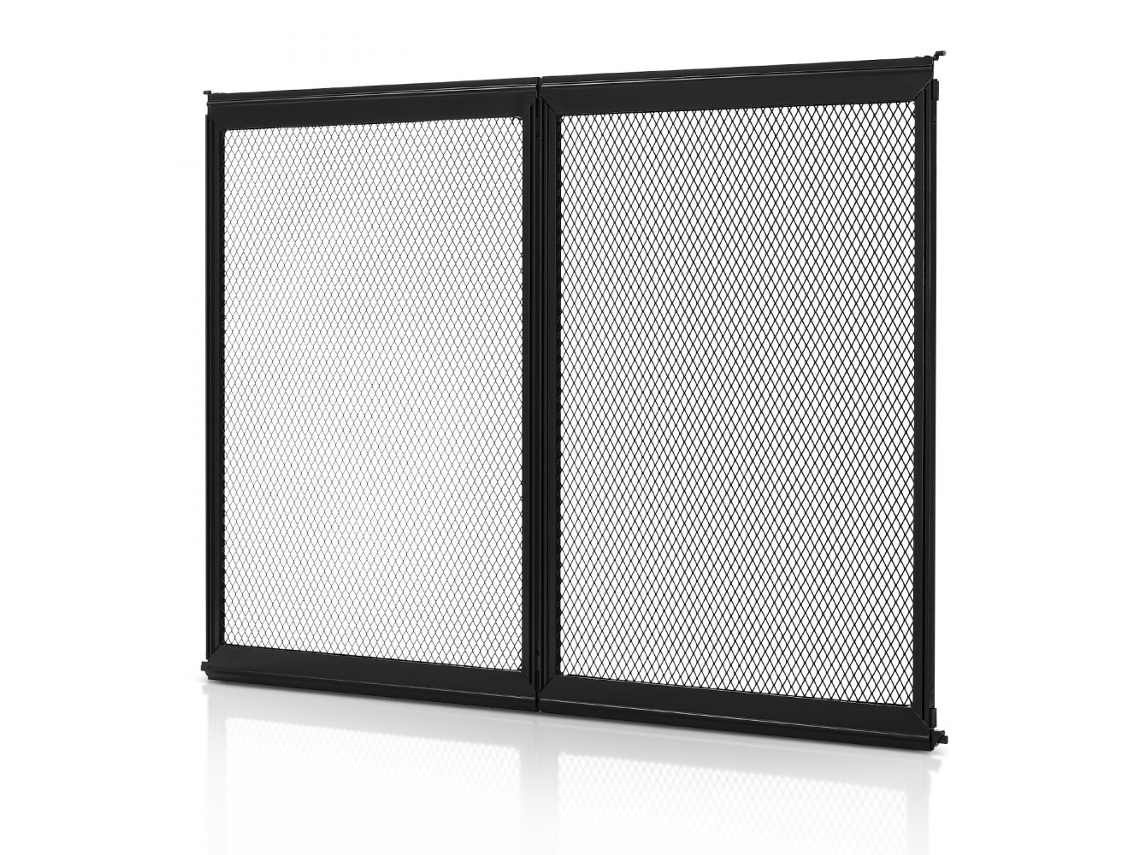 Conjunto De Proteção De Porta Com Rede Mosquiteira E Grade Reforçada Para Autocaravana 673x508mm Tekmaquinas
