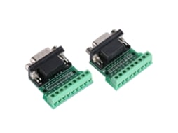 Laxiscreed Adaptador De Terminais Tipo Nut Db9 Com Almofada Isolante E Conexão De 9 Pinos