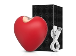 (vermelho) Vibrador Feminino Potente, Estimulador Clitoriano E De Mamilos Com Ventosa, Feito De Silicone.