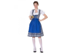 2026-traje De Oktoberfest Para Mulher Vestido Dirndl Alemão Bavariano Para Carnaval Festa S Azul