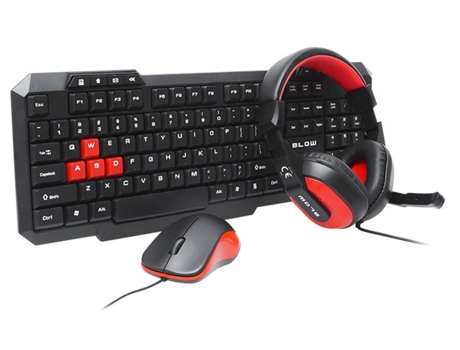 84-221 Teclado Usb Qwerty Preto, Vermelho
