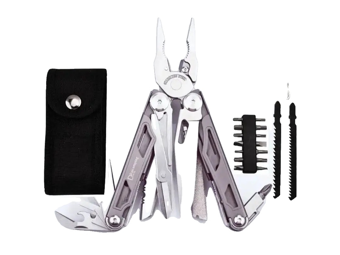 Multiferramenta, design ergonômico, funções versáteis, DL30 cinza OEM