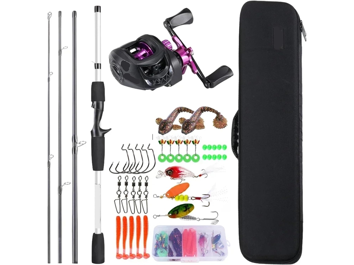 Kit de Pesca com Anzóis, Bóias e Linha S/MARCA