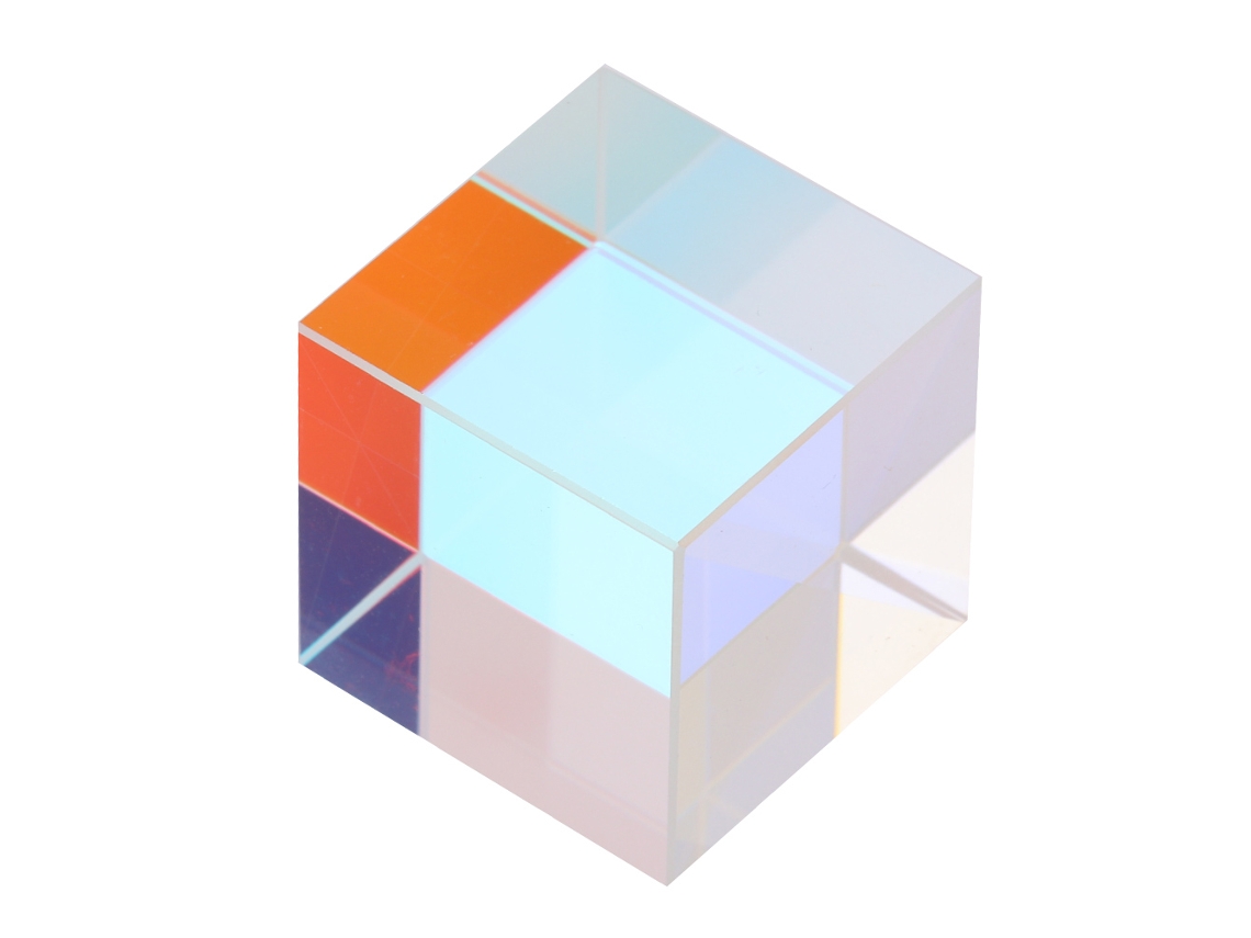 Prisma de Vidro Óptico Cúbico Hexagonal para Quebra de Feixe e Decoração 1.5cm
