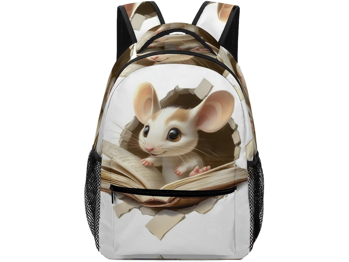 Mochila Natal Com Cachorro Para Meninos, Escolar Infantil Estampa Animais, Casual Viagens