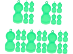Conjunto De 25 Raspadinhas Portáteis De Plástico Para Bilhetes De Loteria.