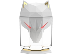 Umidificador Wolf Design, Rgb Com Mudança De Cor, Luz Noturna Led 7 Cores
