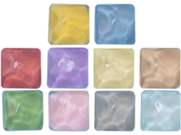 Iplusmile Conjunto De 10 Ímãs Geladeira Quadrados Resina Para Superfícies Lisas