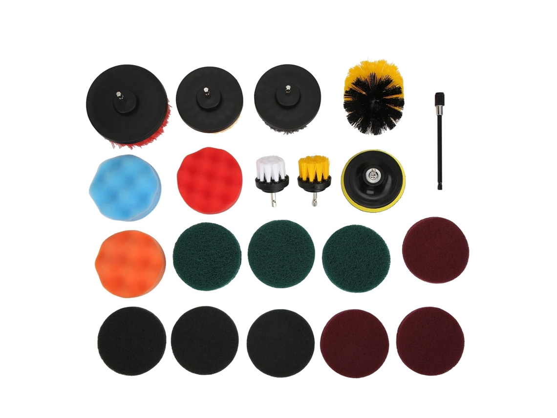 Conjunto De 20 Peças Acessórios Para Furadeira, Kit Limpeza Elétrica