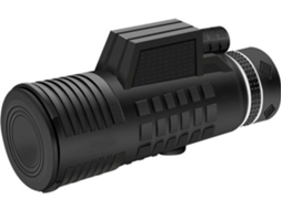 Telescópio Monocular ENZONS 12X50 Hd Hd para Adultos de Alta Potência À Prova D'Água com Suporte para Smartphone e T-Preto
