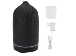 Laxiscreed Aromatizador Ultrassônico Rhombus De Cerâmica, Umidificador Residencial Com Led De 7 Cores
