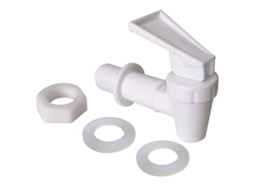 Conjunto de 4 Torneiras de Plástico Branco para recipientes, dimensões 100x61mm ZYBLSSBB