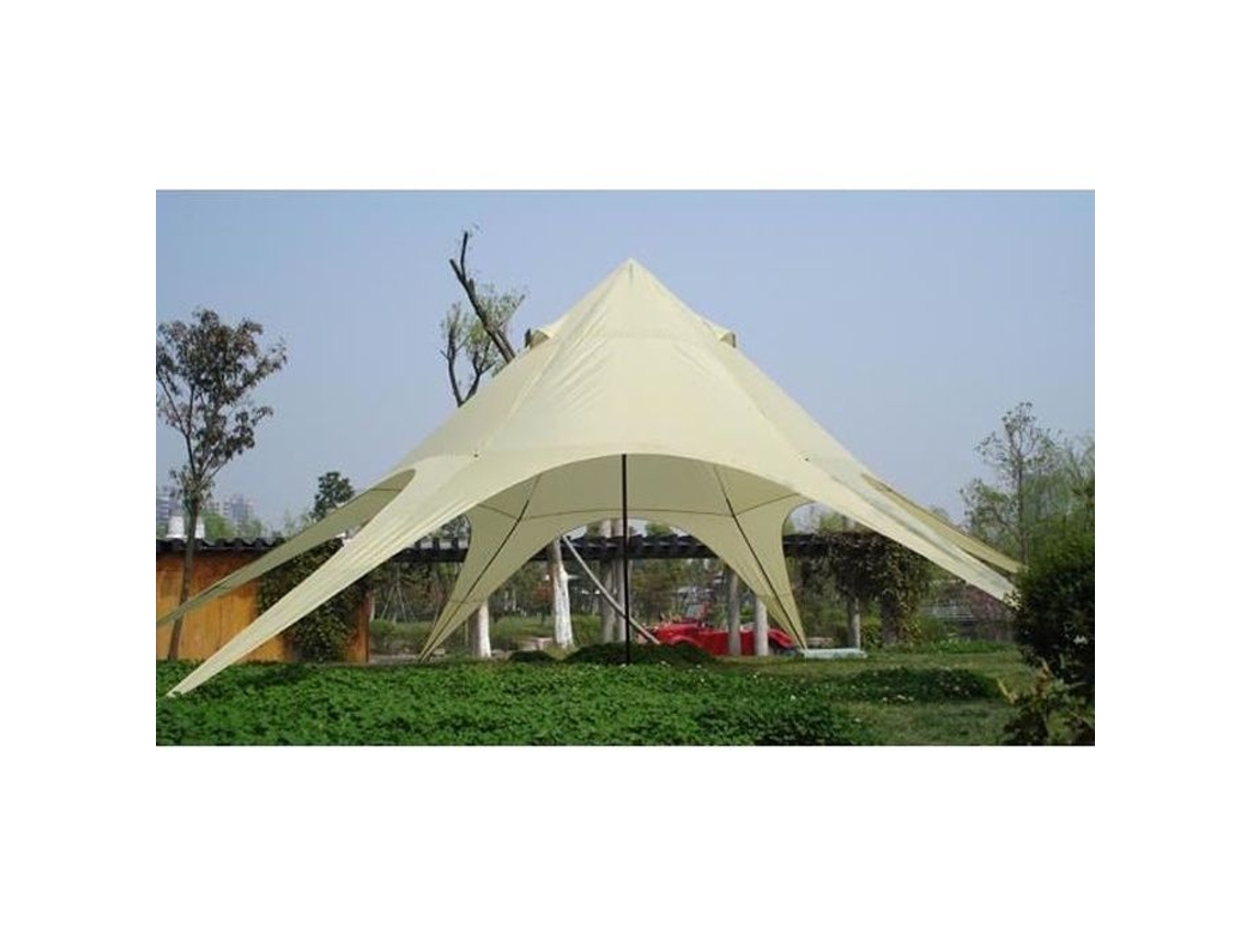 Tenda De Jardim Em Forma De Estrela Clp 12m De Diâmetro Creme