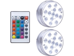 Submersível 13 Noturna Subaquática Velas Tigela Decoração Festas Casamentos Natal Piscina Prova Ip68 1 Controlador 2 GOKOCO
