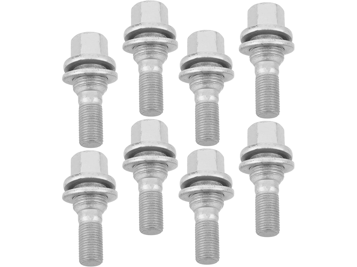 Kit Com 8 Parafusos E Porcas Para Rodas, Parafusos De Reposição Para Veículos, Calotas Automotivas.