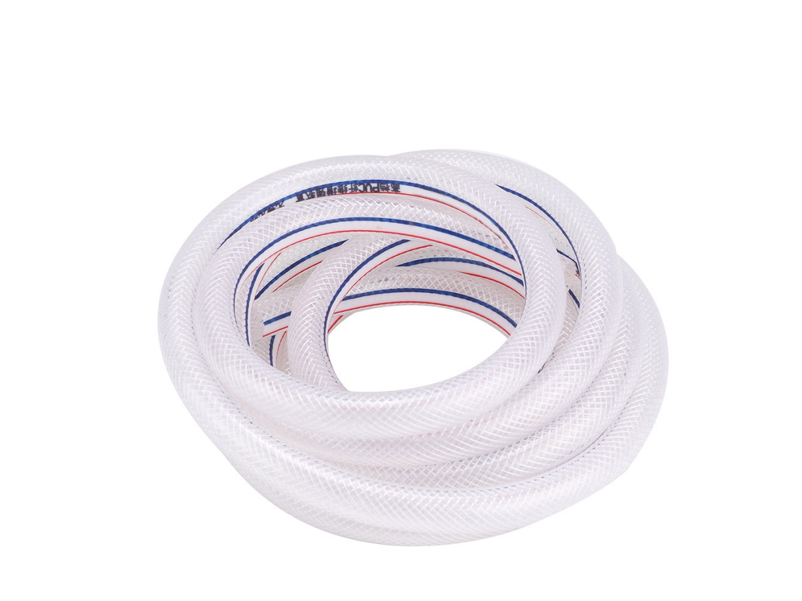 Tubo Flexível Pvc Reforçado 8/12mm Para Irrigação Jardim