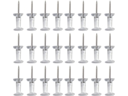 Alfinetes Veemoon, 300 unidades, em plástico transparente e metal, para fixar fotos e mensagens. Ideais para mapas e quadros.