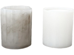 Vaso Cilíndrico De Silicone Liso Para Flores E Porta-lápis Para Confecção De Bijuterias.
