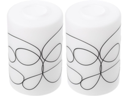 Tampa de Vidro Cilíndrica de 2 Peças para Luminária Pendente Decorativa de Substituição. SFUSHOS