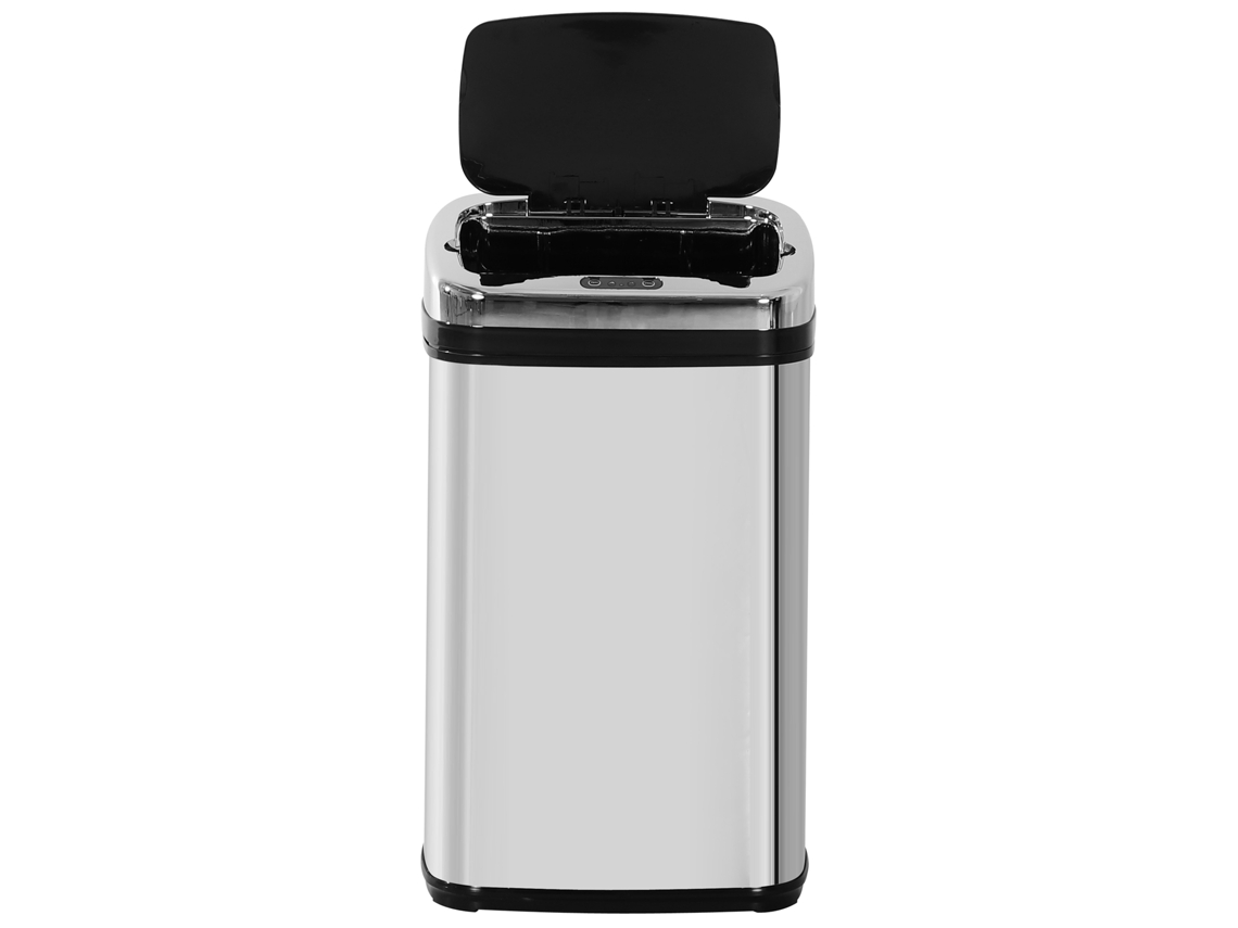Lixeira com sensor 30l de aço inoxidável, automática, para escritório, quarto, cozinha, prateada | S/MARCA