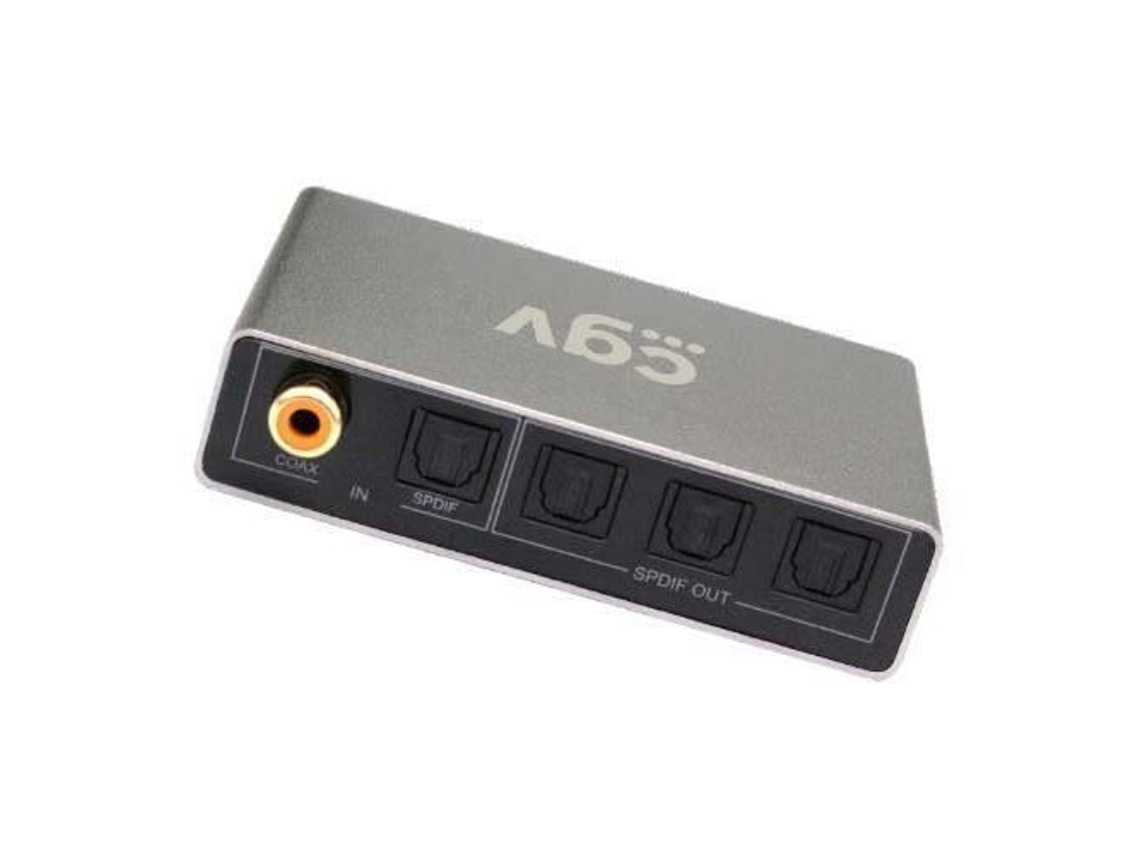 Caixa De Distribuição De Áudio Digital Audioline Optic 13 Preto E Cinza Interface Óptica 3322105005702 Cgv