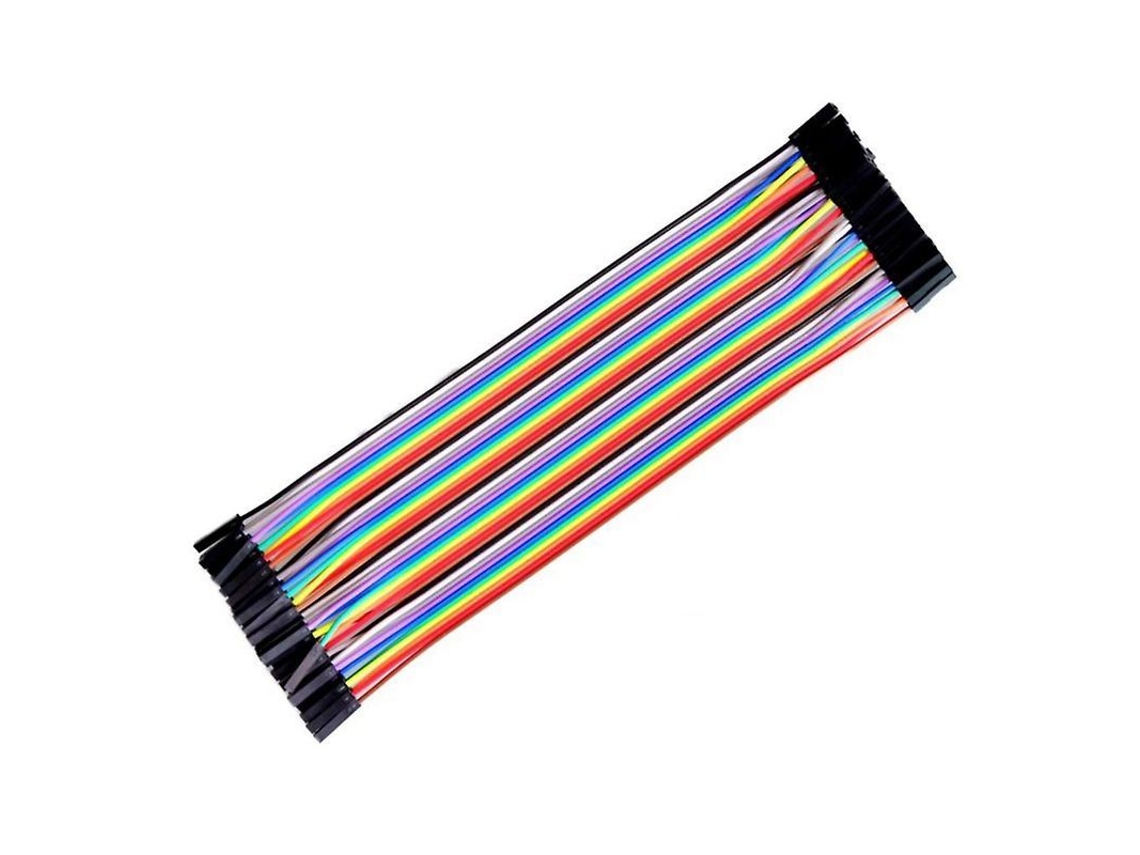 Fasst Cabo Dupont Jumper 40 pinos, 10/20/30cm, M/M F para placa de ensaio Arduino, silicone