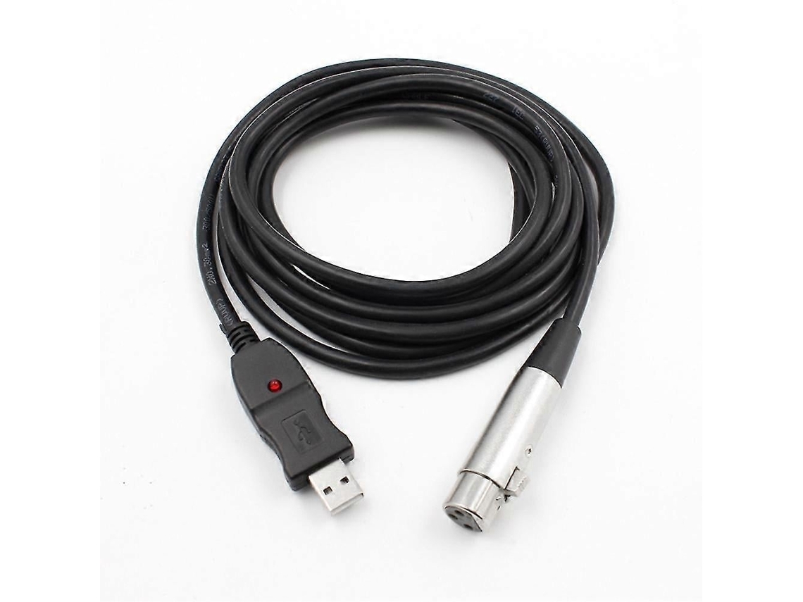 Lurelia Cabo Usb-c Xlr Usb 2.0 Xlr Macho/fêmea 3 M, Para Microfones, Pc E Computador