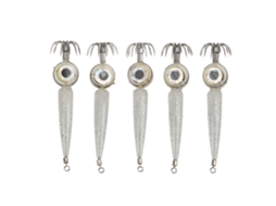 Anzol Lula Led Aço Carbono 5pcs Branco