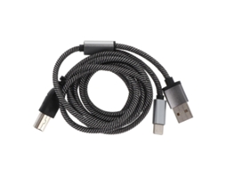 Cabo Lurelia USB-C para USB-B, dados para impressoras, scanners e controladores MIDI.