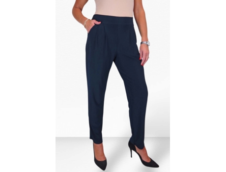 Camisola de Mulher PAULO DUE Smart Office Trouser With On Elastic Azul (38)