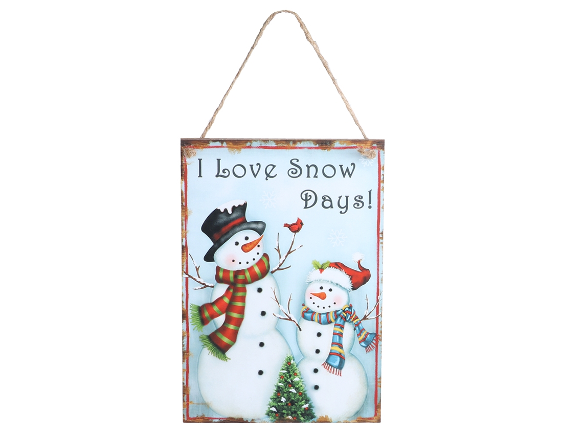 Laxiscreed Placa De Natal De Madeira Com Boneco De Neve Para Decoração Festiva De Fim De Ano