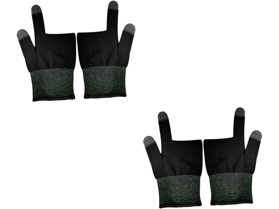 Anneome Conjunto De 2 Pares Luvas Sem Dedos Respiráveis Para Homens E Mulheres, Ideais Para Jogos, Direção, Confortáveis