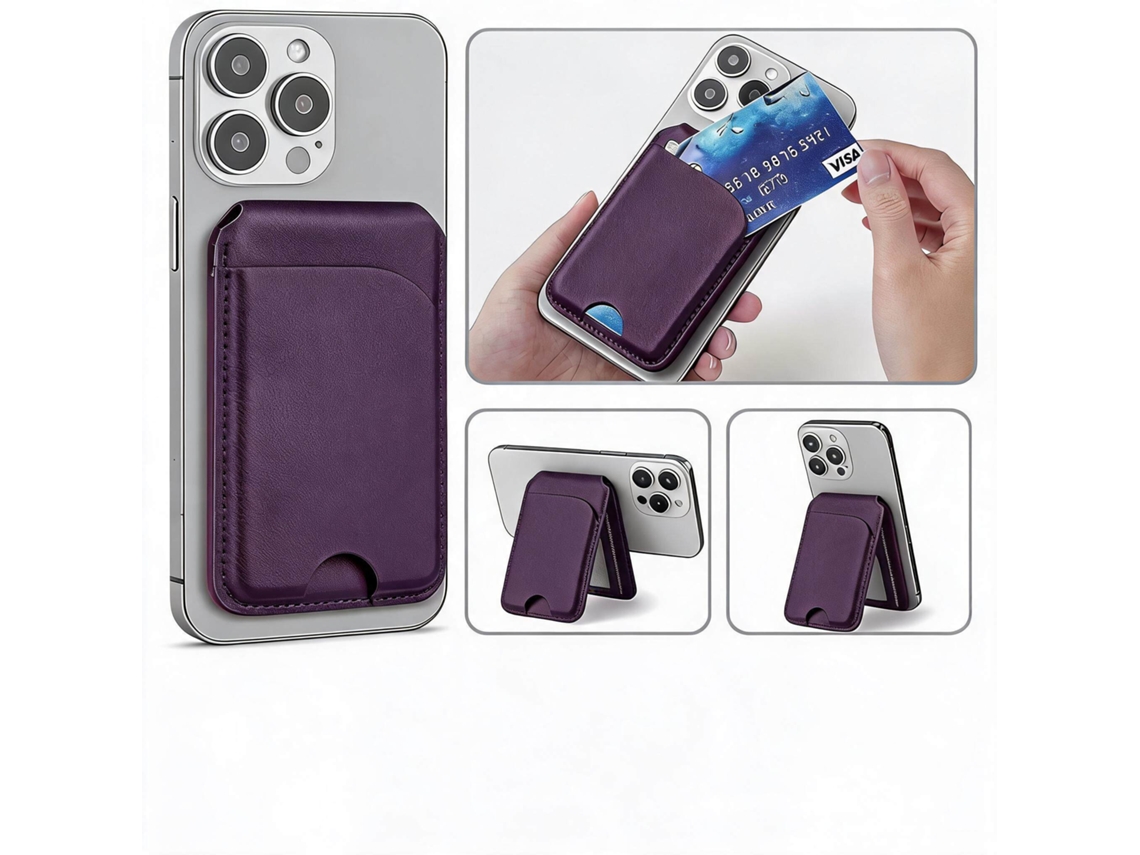Carteira Magsafe HENTEN HOME para iPhone 17/16/15/14/13/12, cinza