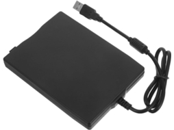 Unidade De Disquete Usb Externa Preta Plug And Play Com Interface 2.0 De Alta Velocidade