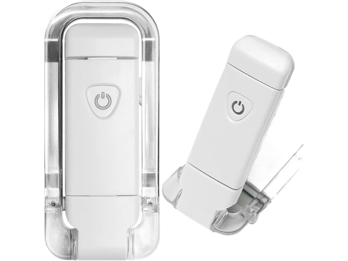 Luz De Leitura Recarregável Via Usb, Com Brilho Ajustável, Led E