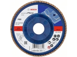 Disco de Lixa BOSCH em Lamelas X431 - Steard para Metal 115 mm - 22,23 mm - 80