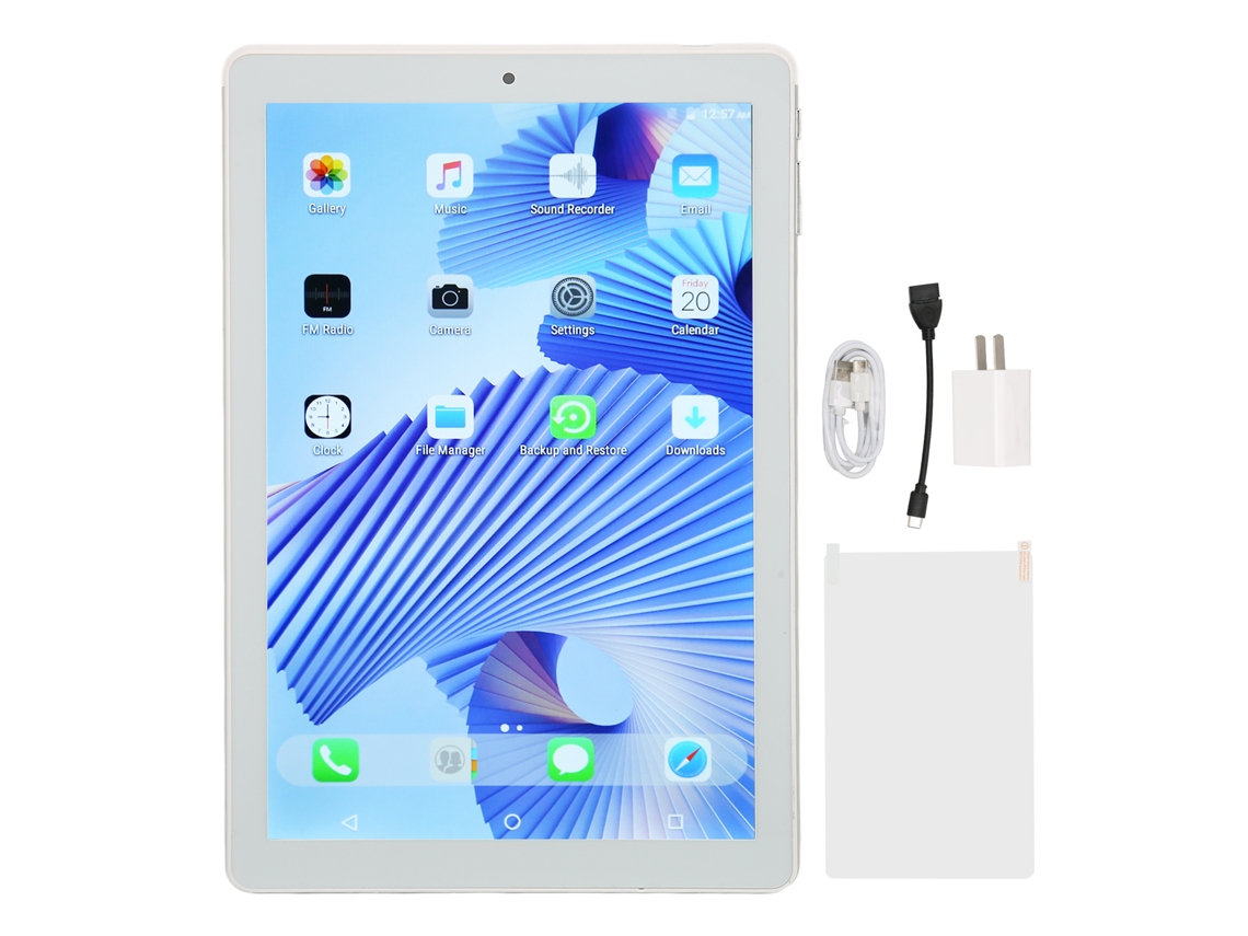 Tablet Android 10 De 10,1 Polegadas Prateado, 4gb/64gb, 5g Wi Fi Other
