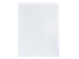 Protetor de plástico branco para martelagem em couro, 140x120x15mm, para corte e perfuração.