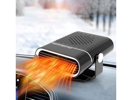 Aquecedor De Carro 12 V 150 W 2 Em 1 Portátil Com Base Rotativa A 360 ° Para Para Brisa De Carro Jiangzha