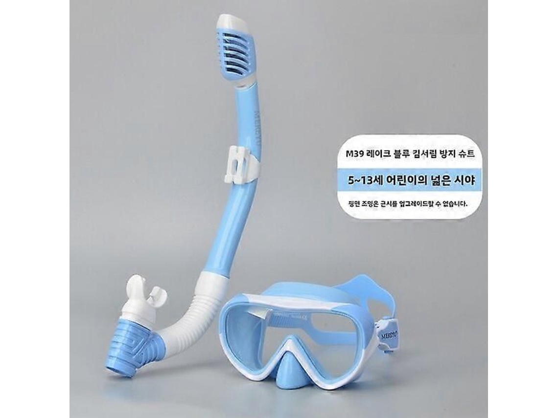 Kit De Mergulho Infantil Com Snorkel, Antiembaçante, À Prova D'água, Com Clipe Nasal E Ajuste Fácil (m39).