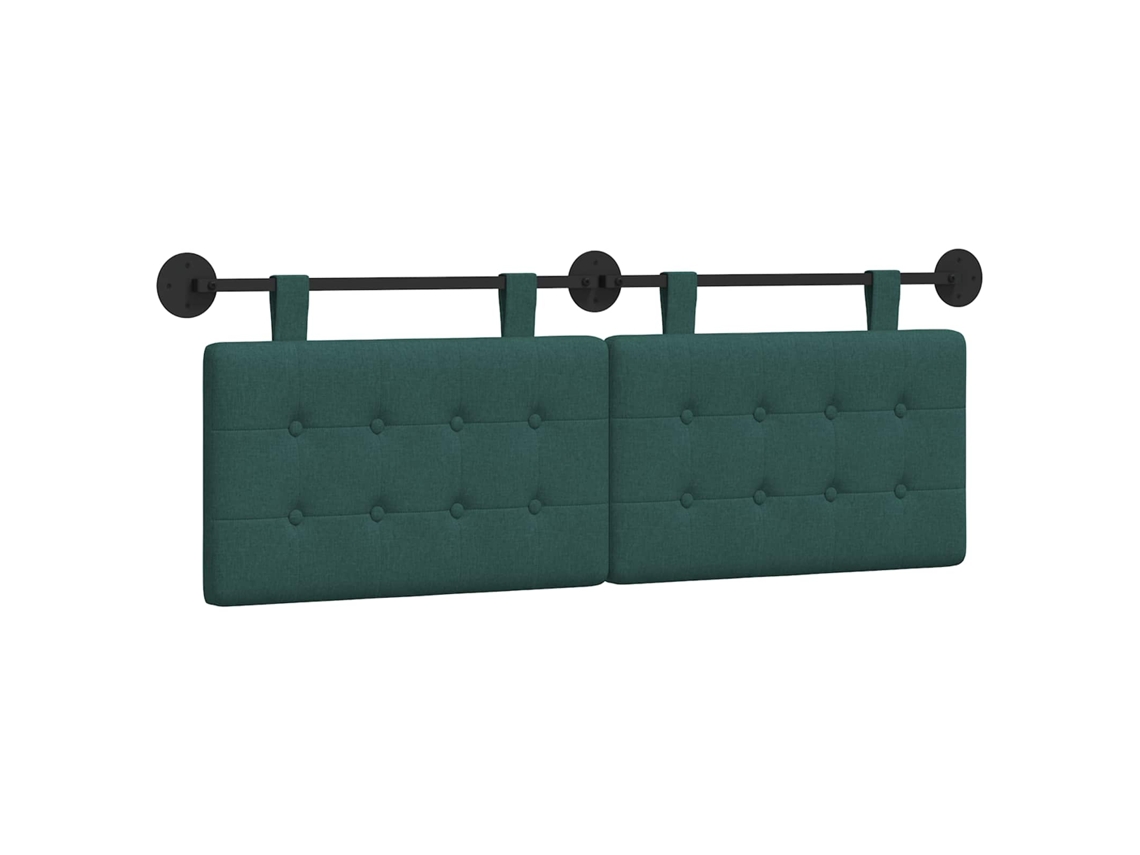 Conjunto 1 Cabeceira De Quarto Vidaxl Verde Tecido (130 X 55 X 5 Cm)