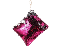 Bolsa Feminina De Lantejoulas Com Porta-moedas E Fecho De Zíper.