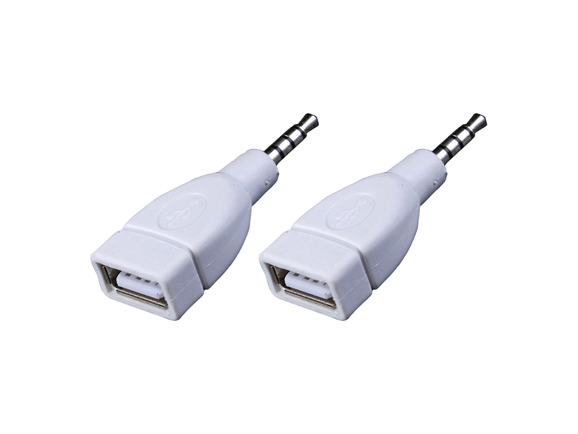 Adaptador de Áudio com Conectores Aux Macho 3,5 Mm para Usb 2.0 Fêmea, AQUAFORGE