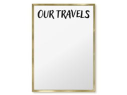 Magnetic Board Our Travels For The Living Room Espelharte (50x70 Cm)
