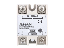 Relé de Estado Sólido Dc Ac Ssr 80da 80a 3 32vdc a 24 380vac